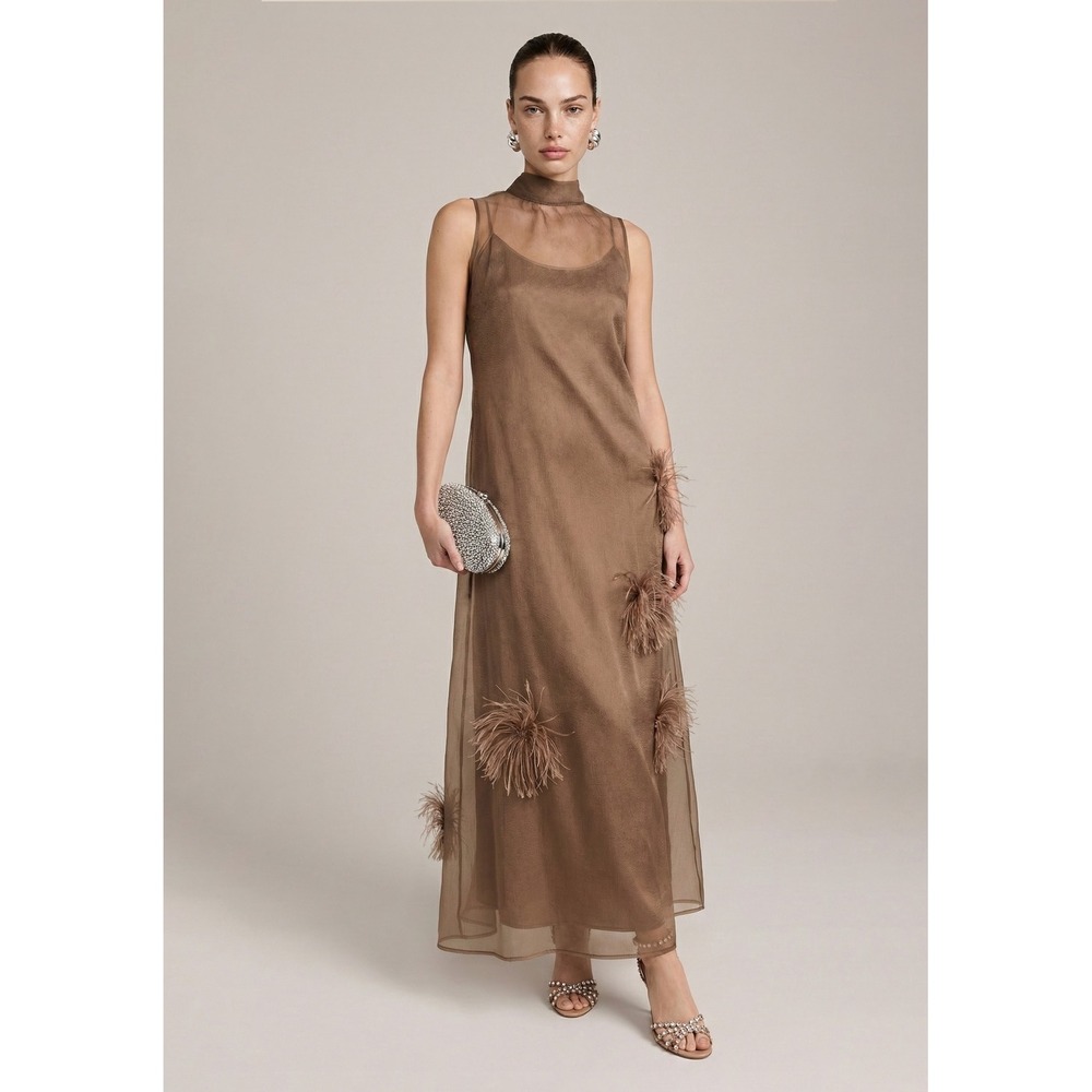 Few Moda / The Naia Dress in Oatmeal / Size Med / NWT /Still in manufacturer bag